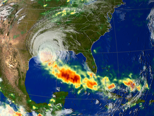 Hurrikan Rita im Satellitenbild