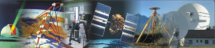 Geod&auml;sie - Collage der Messmethoden