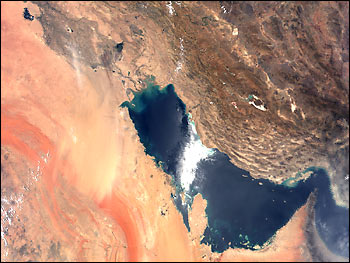 Persian Gulf from MODIS