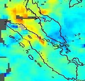CO-Messungen mit MOPITT über Sumatra