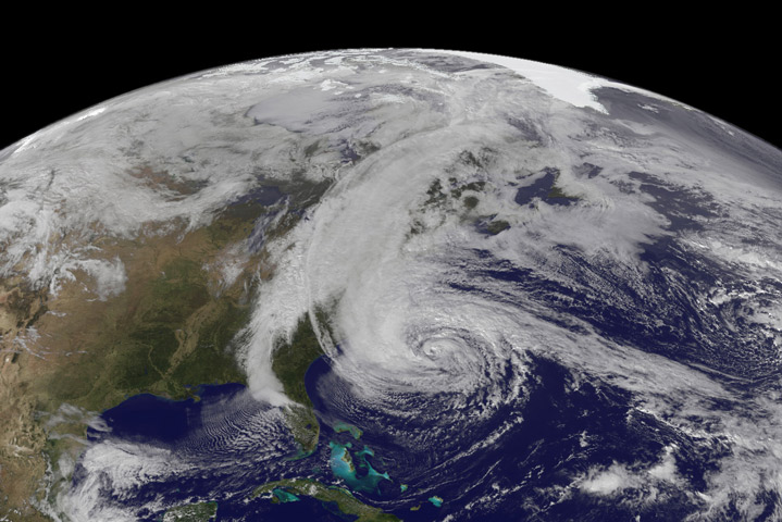 GOES-13 Sees Life and Death of Hurricane Sandy