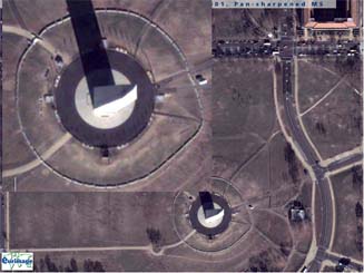 Washington Monument � MS � Aufl&ouml;sung � 65 cm, aufgenommen durch Quickbird