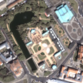 Zwinger Dresden aufgenommen durch IKONOS